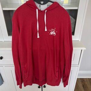 Travis Mathew Red Hoodie with White Accents